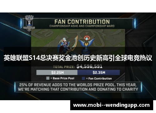 英雄联盟S14总决赛奖金池创历史新高引全球电竞热议